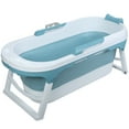 thumbnail image 1 of 55 inch Foldable Bathtub,Large Collapsible Tub,Freestanding Surround Collapsible Bathtub,No Lid,Hot Bath,Ice Bath, 1 of 14