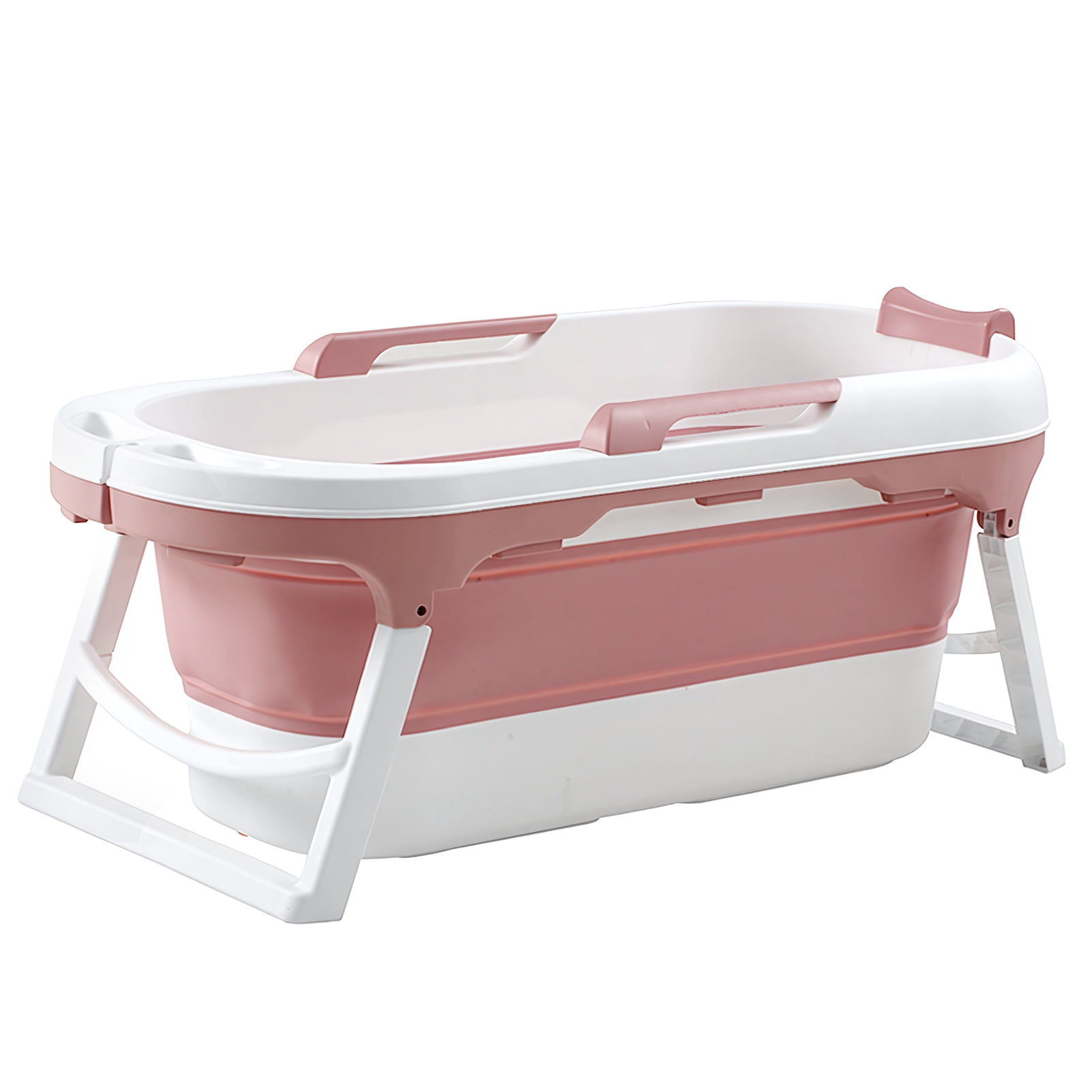 Makamsui Portable Foldable Ice Bath Tub – Fan-Shaped Collapsible Corner Bathtub For Adults, Freestanding For Home Gym & Outdoor, Grey