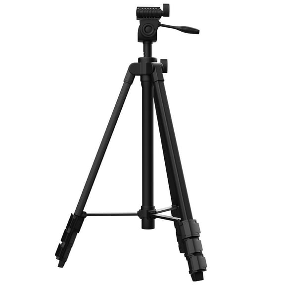 55-inch Lightweight Aluminum Laser Level Tripod Stand with Bubble Level, Quick Release Plate with 1/4"-20 Screw Mount for Laser Line Leveling