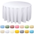 thumbnail image 1 of 55 inch Round Tablecloth - Waterproof & Wrinkle Free Heavy Duty Washable Polyester Table Cloths for Party, Banquet, Dining - Circle Champagne 1, 1 of 9