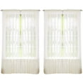 thumbnail image 1 of 55" inch x 84" inch Sheer Curtains Window Voile Panels, Set of 4 Beige, 1 of 6