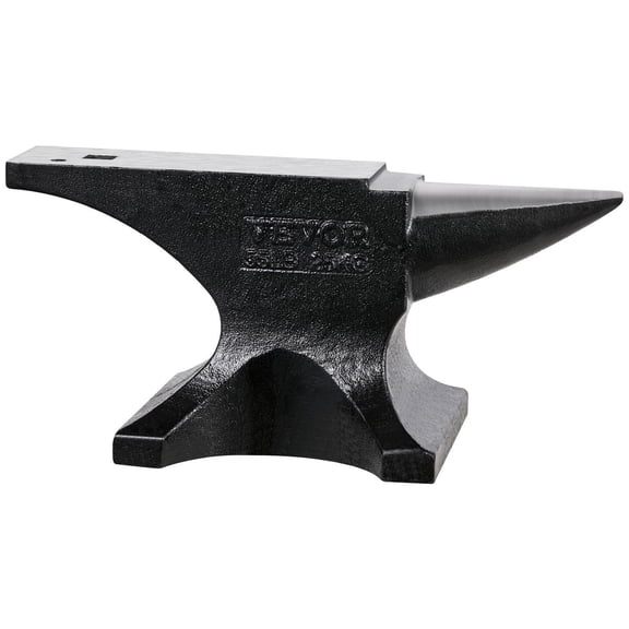 55 lbs Blacksmith Anvil with Single Round Horn | Made of Solid Cast Steel for Superior Durability and Performance in Forging
