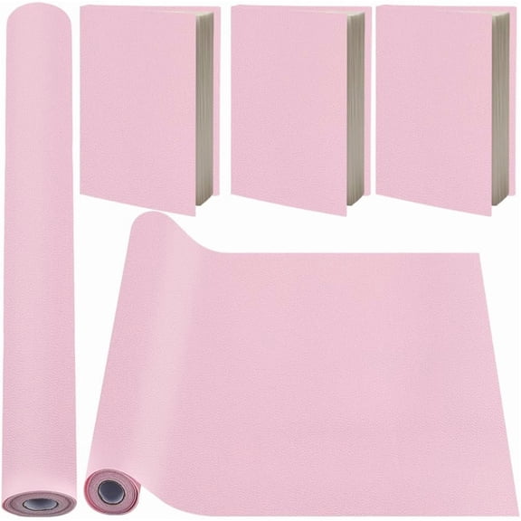 55 x 11.8 Inch PU Leather Book Cloth Pearl Red for DIY A4-A8 Books Binding Smooth Leather Surface Coated Non-Woven Base Covering Protector Bookcover Album Scrapbooking DIY Bookcloth