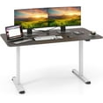 55 x 28 Inch Large Electric Standing Desk Height Adjustable Sit to