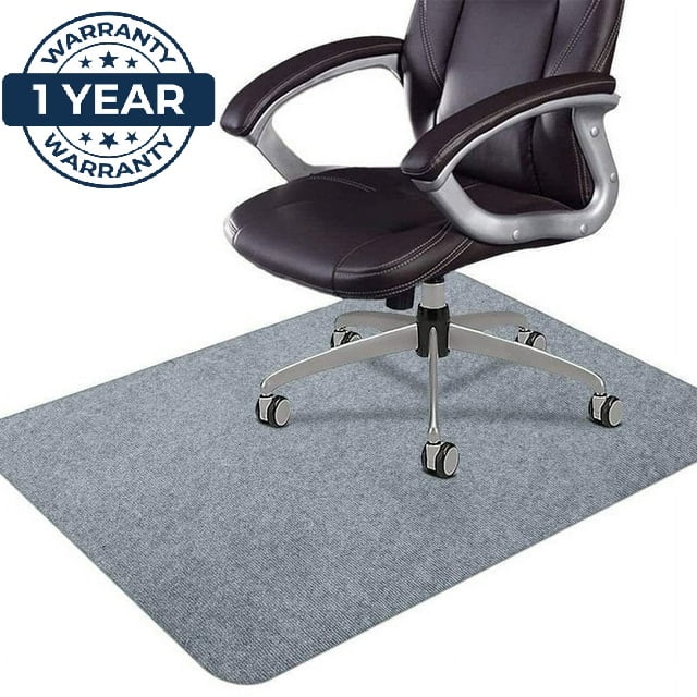 55 x35 Office Chair Mat For Carpet Hardwood Floor Computer Desk Chair Mat Light grey