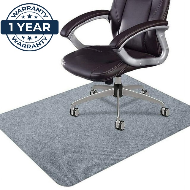 Seasonlife Chair Mat 55"x35" Office Chair Mat for Hardwood Floor, Computer Chair Mat, Light Grey