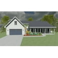 thumbnail image 1 of 550-1114: Ranch Craftsman 3 Bed, 3 Bath Luxury Home Plan, 2610 Sq Ft: Full Blueprints with License to Build by Home Plan Marketplace - Lesuto, 1 of 4