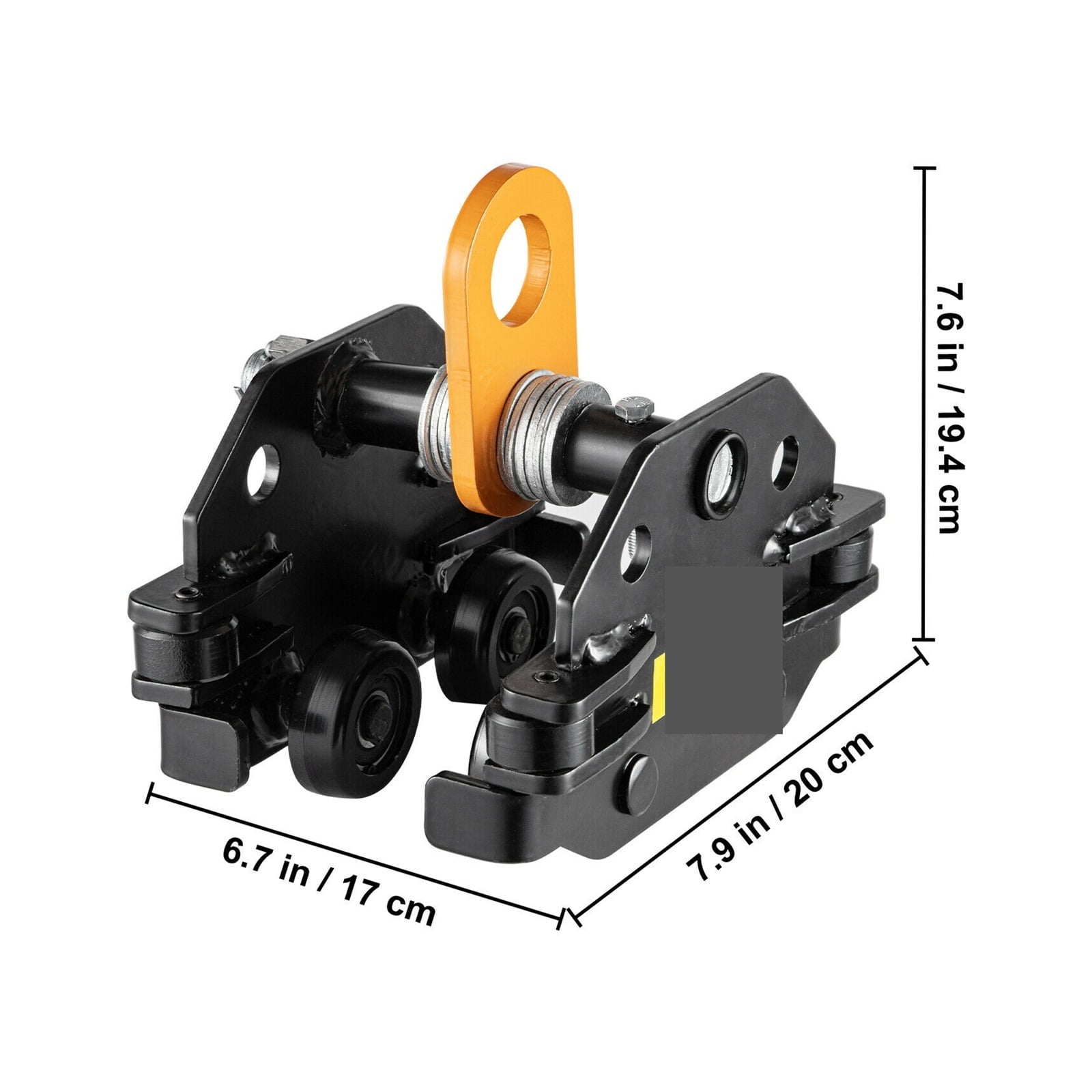 550 - 4400 LBS Plain Trolley Push Beam Monorail Trolley Adjustable Lifting  Chain Hoist Winch Crane Lifting Sling For Goods ,Outstanding Load Capacity, image size:1600x1600