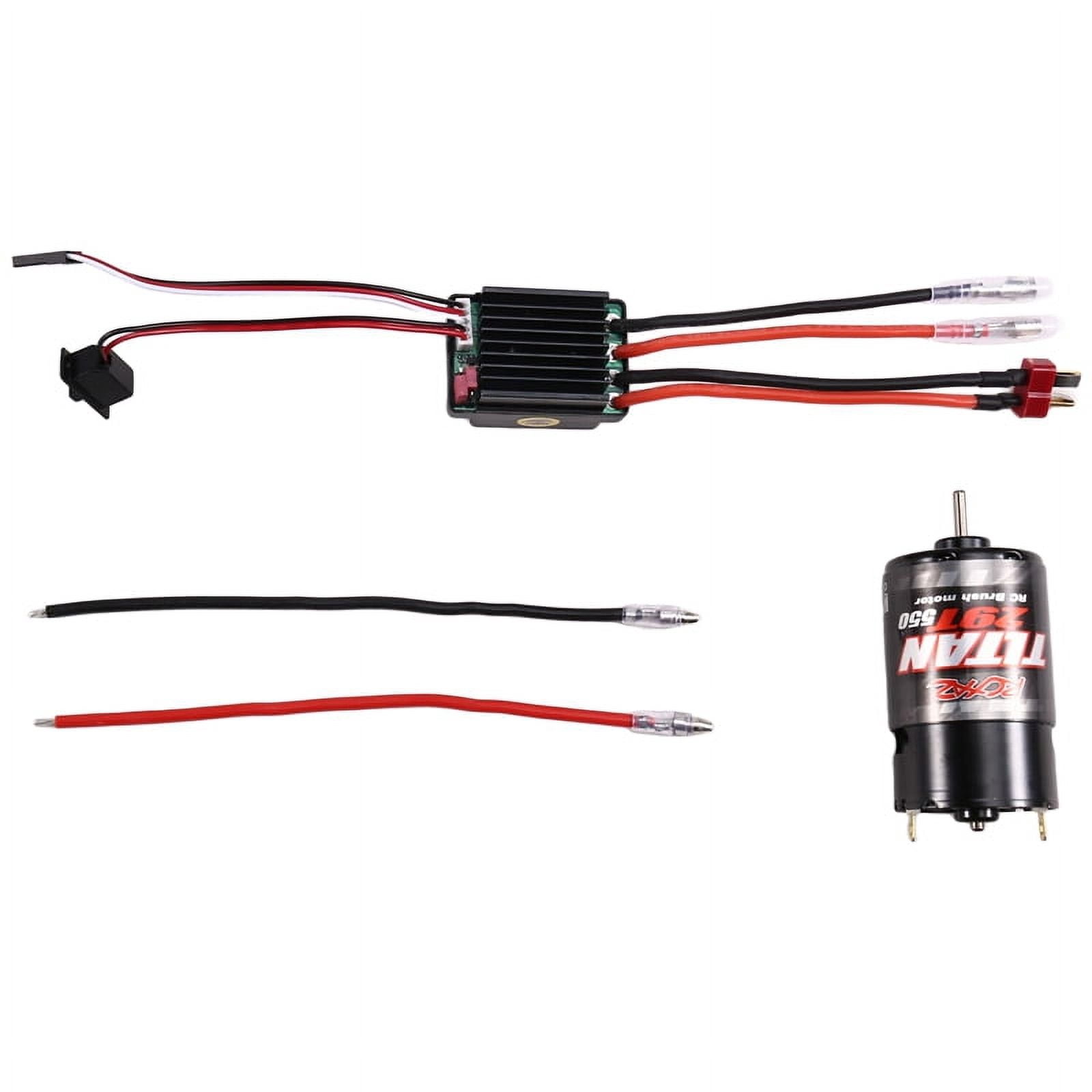 Rc10 Speed Control 550 Brushed Motor Waterproof ESC 320A Speed Control Combination Set for ...