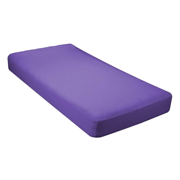 550 TC Cotton- Pack of 6 Fitted Sheet / Bottom Sheet 12 Inch Deep Pocket (Solid Lavender, Twin XXL) - ALL ROUND ELASTIC FOR PERFECT FIT By The Great American Store