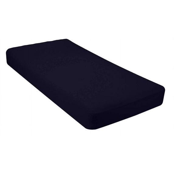 550 TC Cotton- Pack of 8 Fitted Sheet / Bottom Sheet 21 Inch Deep Pocket (Solid Navy Blue, Twin) - ALL ROUND ELASTIC FOR PERFECT FIT By The Great American Store