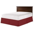 thumbnail image 1 of 550-TC Egyptian Cotton Dust Ruffle/Bed Skirt King Size 1-Pieces Split Corner Tailored Bed Skirt 6" Inch Drop Length Burgundy Solid, 1 of 1