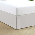 thumbnail image 1 of 550-TC Egyptian Cotton Dust Ruffle/Bed Skirt King Size 1-Pieces Split Corner Tailored Bed Skirt 9" Inch Drop Length Silver Grey Solid, 1 of 6