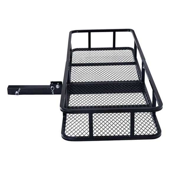 550 lb Capacity Cargo Carrier, Hitch Mount Cargo Basket Rack with Foldable Design, 2 Inch Receiver Hitch, Cargo Carrier for Truck SUV Van Pickup, Heavy Duty Luggage Carrier, Cargo Management