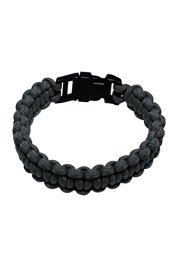 550 lb Military Grade Paracord Survival Bracelet, Medium, 8.5, Black