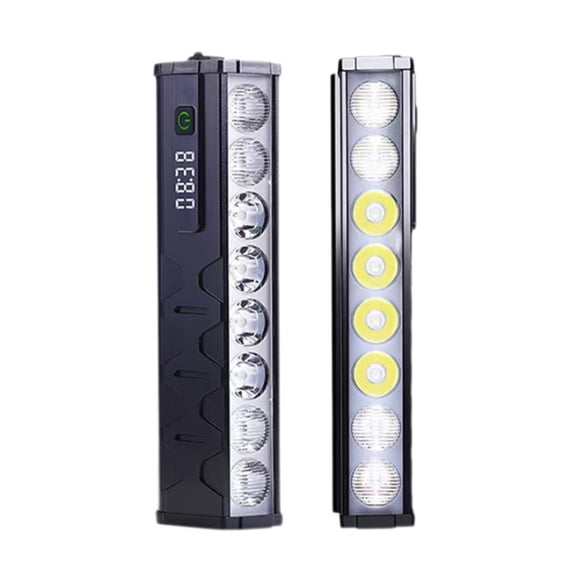 5500 Lumens Super Bright Light Usb Rechargeable Dirt Bike Light Bar with 4 Modes Digital Power Display for Road Mtb Off-road Cycling Commuting