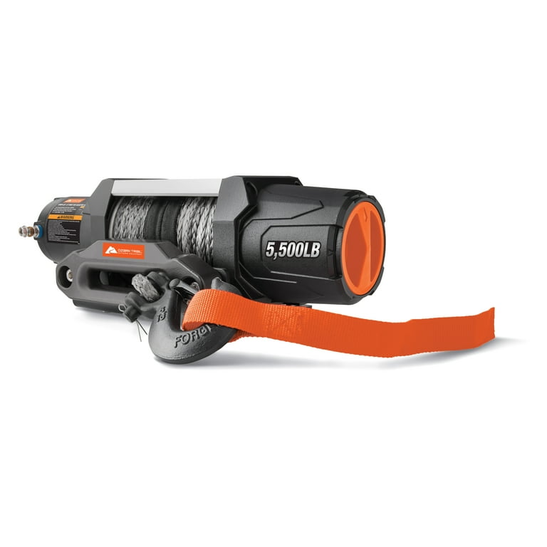 Ozark Trail 5500LB UTV Electric Winch with Wired Remote, Mounting
