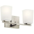thumbnail image 1 of 55016NI Kichler Lighting Roehm - 2 Light Bath Vanity Approved for Damp Locations - with Transitional inspirations - 7.25 inches tall by 14 inches, 1 of 4