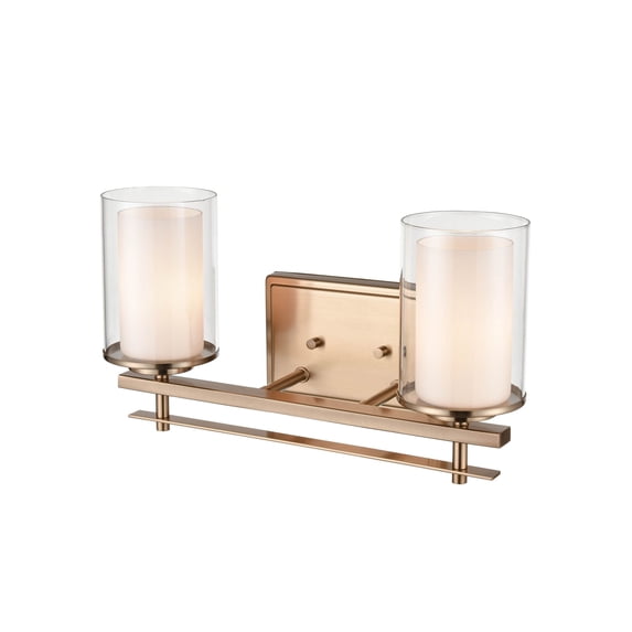 5502-MG Millennium Lighting Huderson - 2 Light Bath Vanity-8.75 Inch Tall and 16 Inch Wide-Modern Gold Finish