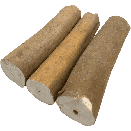 5503 Natural Sola Skin Log PK3 - Lightweight Natural Wood Bird Foot Toys