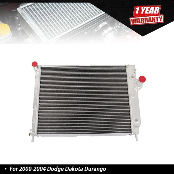 55056426AA 3 Row Aluminum Radiator For 2000-2004 Dodge Dakota Durango 3.7L