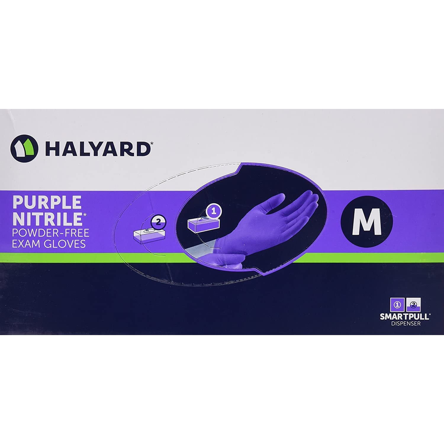 55082 Purple Nitrile Exam Gloves, Medium, Powder-Free, Case of 1,000, Codllyne Health maximum coverage and protection
