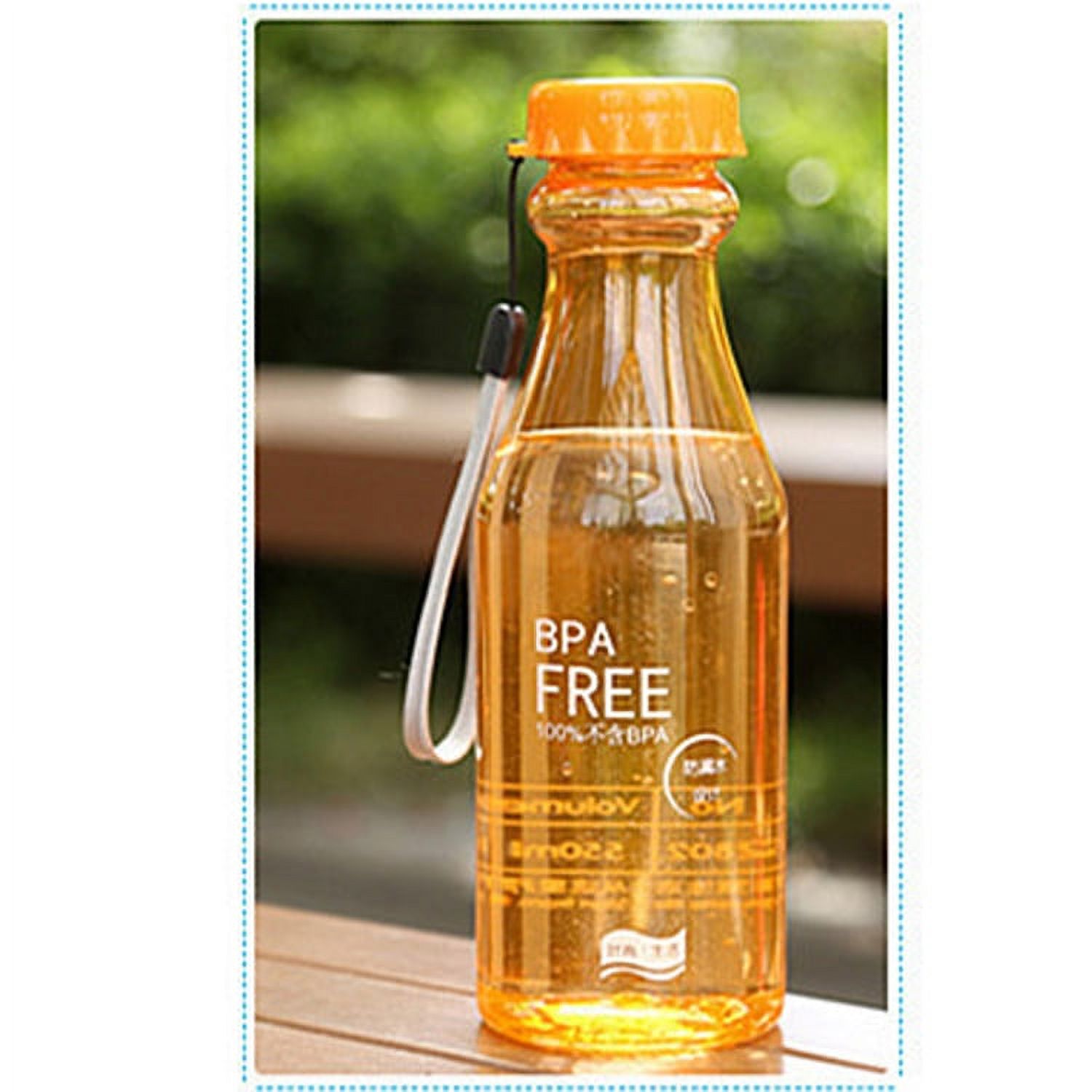 550ML Candy Color Frosted Water Bottle Plastic Dropproof Soda Bottles