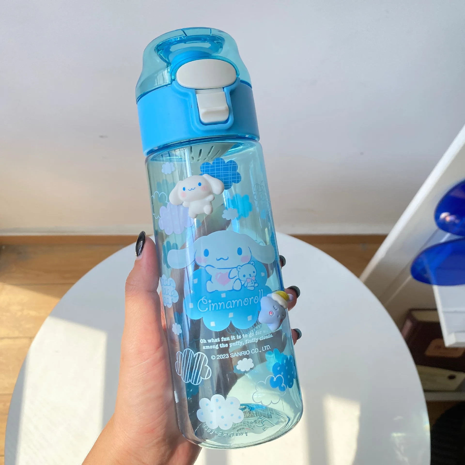 550ML Kawaii Sanrio Water Bottle Hello Kitty Kuromi Cinnamoroll Water Cup Outdoor Portable High Temperature Resistant Convenient