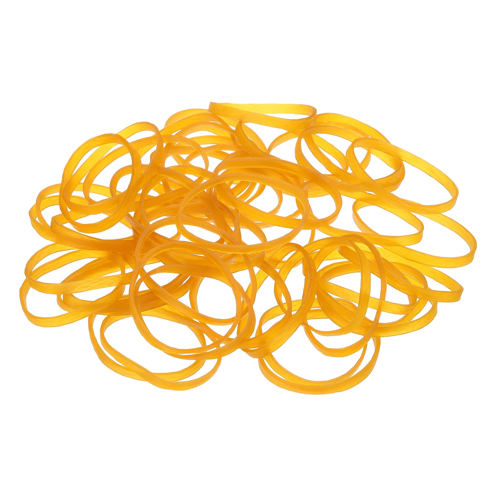 550Pack Rubber Bands, 2.76x0.16 Inch Elastic Bands for Office Supplies, Yellow