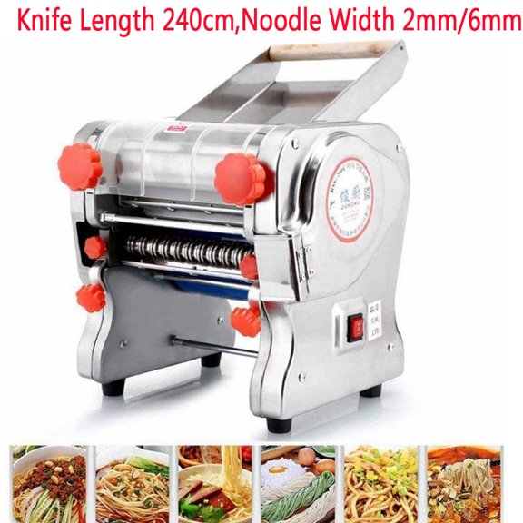SHANNA 550W 110V Stainless Steel Automatic Electric Noodle Making Pasta Maker