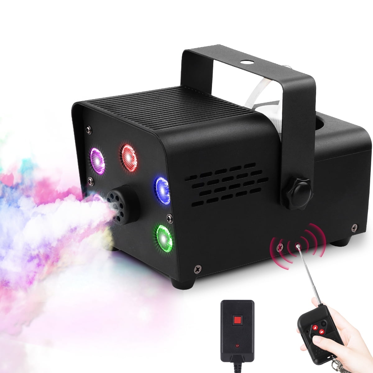 550W Fog Machine 3-in-one RGB Light Beads Smoke Machine Remote Control ...