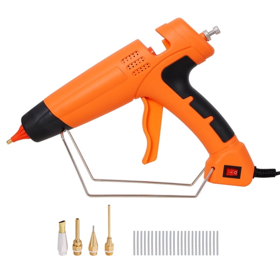 550W Hot Glue Gun Kit- 4 Nozzles, 24 Sticks, DIY Thermo Tool