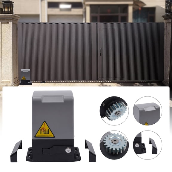550W Remote Control Automatic Sliding Gate Opener Sliding Gate Opener Door Opener with High Strength Gear