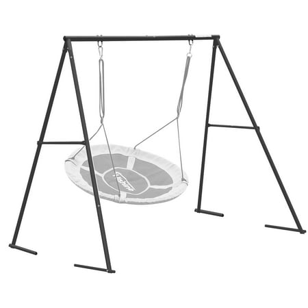 550lbs Swing Frame Heavy Duty, Full Metal Swing Stand A Frame 71 High,Anti-Rust&All Weather Resistance,Suit Saucer Swing,Swing Chair For Kids In Backyard,Outdoor,Playground