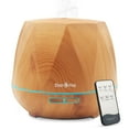 thumbnail image 1 of 550ml Essential Oil Diffuser, Daroma Upgraded Remote Control 6 In 1 Aromatherapy Ultrasonic Cool Mist Humidifier, 7 Color Changing Mood Lights & Waterless Auto-Off for Home Office Gift, Light Wood, 1 of 7