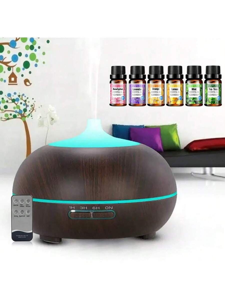 550ml Large Capacity Essential Oil Diffuser, Ultrasonic Cool Mist ...