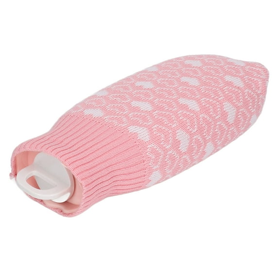 550ml Silicone Hot Water Bottle With Plush Cover, Leakproof  Explosion Proof For Heat/Cold Therapy