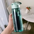 thumbnail image 1 of 550ml Sports Water Bottle with Carry Loop Built In Mixing Grid Leakproof Plastic Shaker Cup Measurement Scale for Protein Powder Gym Fitness Travel Outdoor Hydration, 1 of 6