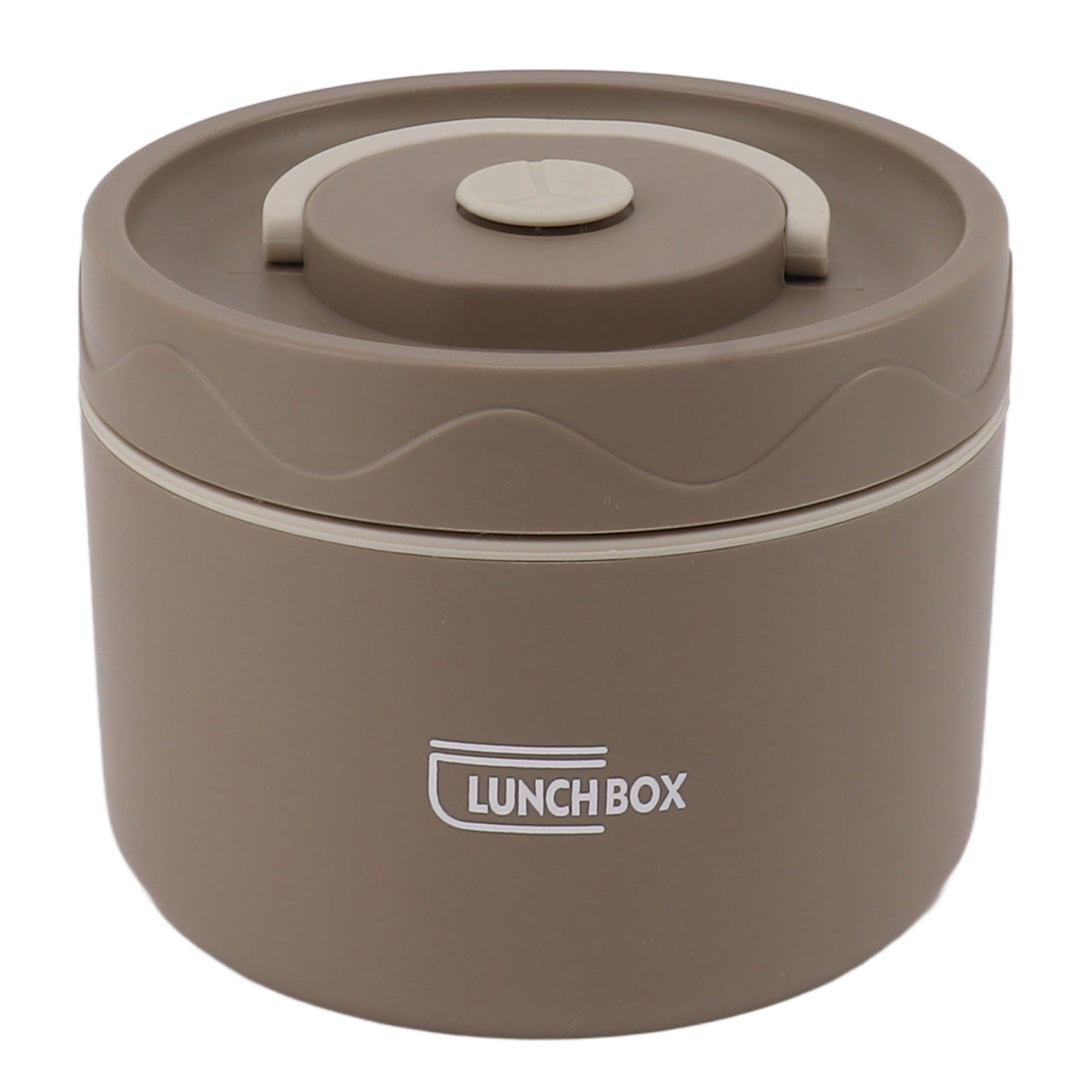 550ml Stainless Steel Insulated Bento Lunch Box Stackable 2 Tier Round