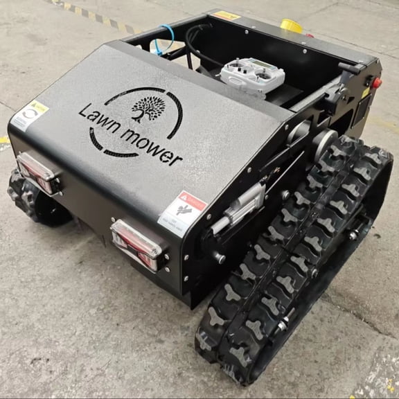 550mm Robotic Lawn Mower Remote Control Crawler Mower, Adjustable Mowing Height Robotor,Track Drive Mower, All-Terrain Robotic Cutter