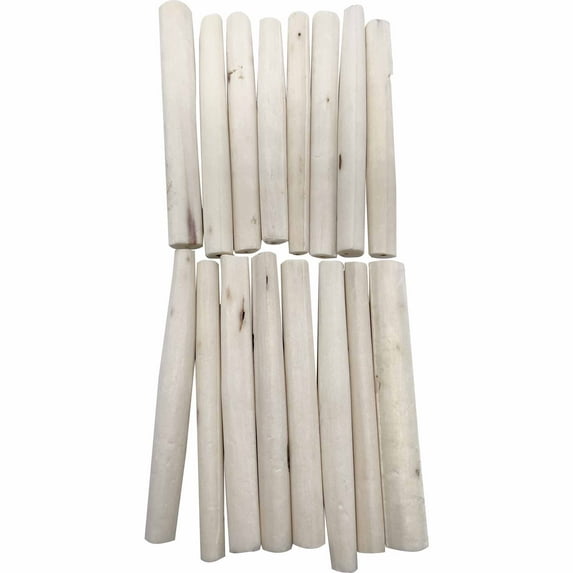 5511 Pk16 Skinny Sola Logs - Natural Sola Wood Skinless Foraging Bird Foot Toys