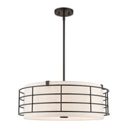 55115-92 Livex Lighting Blanchard - 5 Light Pendant In Industrial Style-17.25 Inches Tall and 23 Inches Wide-English Bronze Finish -Traditional