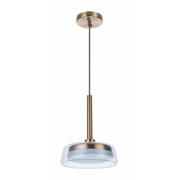 55191-SB-LED Craftmade Lighting Centric - 10 Inch 10W LED Pendant-Satin Brass Finish    -Traditional Installation