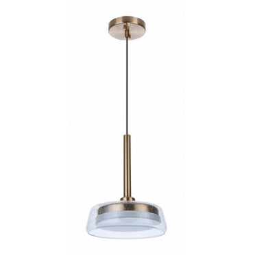 55191-SB-LED-Craftmade Lighting-Centric - 10 Inch 10W LED Pendant-Satin Brass Finish    -Traditional Installation