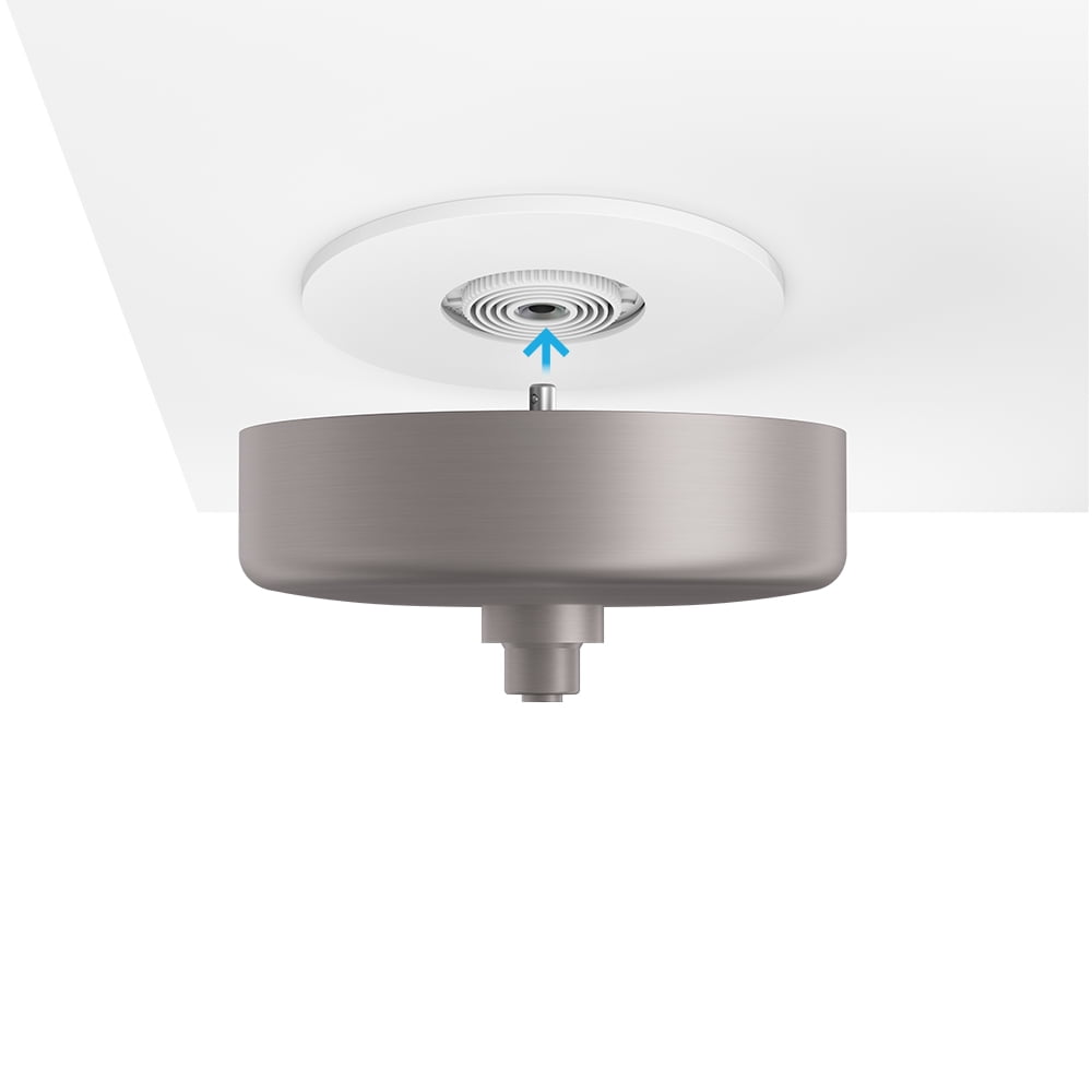 Brushed Nickel Plug & Play Lighting Base with LED Compatibility