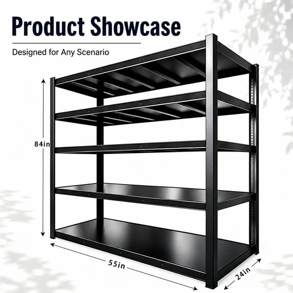 5524 Utility Storage Racks W/ Storage Bag, Metal Yard Tool Stand Holder Organizer for 36 Long-Handled, Broom, Shovel, Rake