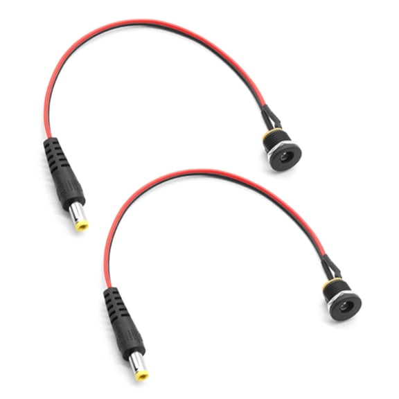 5525 Yellow Spade To Threaded Female Power Unifier Cable General Compatibility Stable Plastic Construction For Office Home Entertainment
