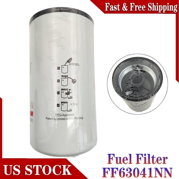5526400 Fuel Filter for Cummins B6.7 L9 Thomas Saf-T-Liner Blue Bird All American, Replaces FF63041NN, 1-Pack