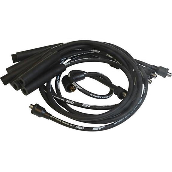 5530 Street Fire Wires Spark Plug Wire Set, Black