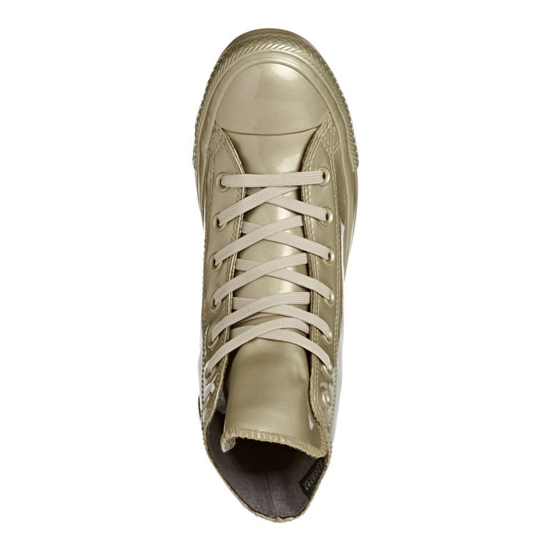 553269C Chuck Taylor Metallic Rubber Hi 5.5 Light Gold Walmart